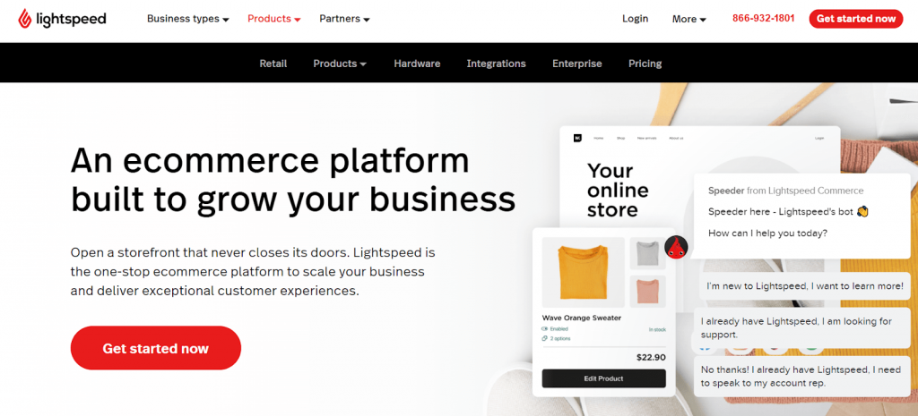 Lightspeed eCommerce is a multichannel ecommerce platform 