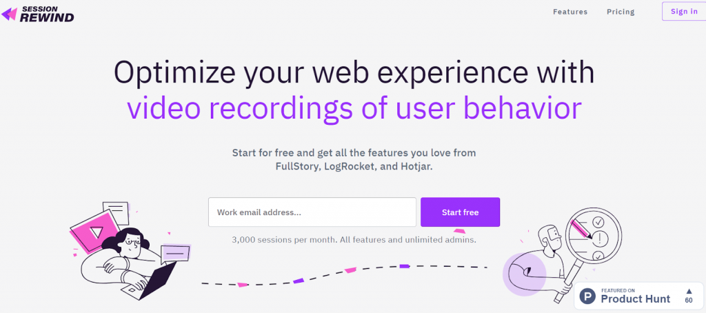 Session Rewind is a web experience optimizer software 