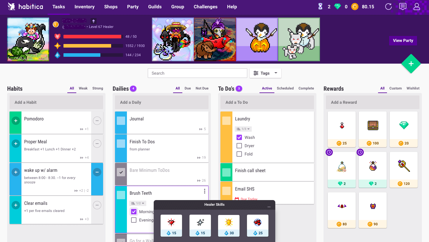 Gamify Your Productivity with Habitica
