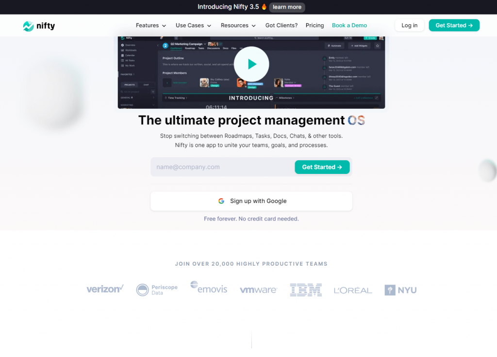 NiftyPm for workflow management
