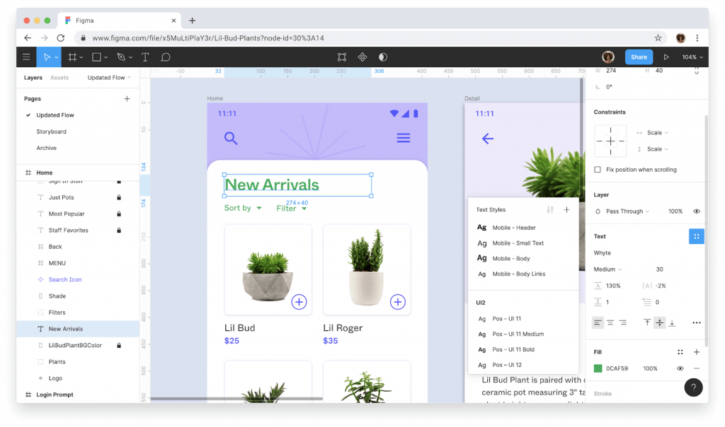 Team up to move design work with Figma