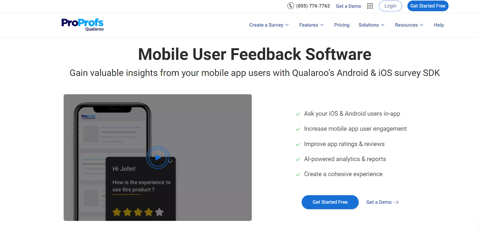 Qualaroo In-app feedback tool