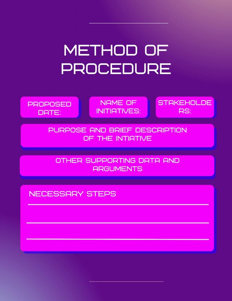 Method of Procedure (MOP) Template